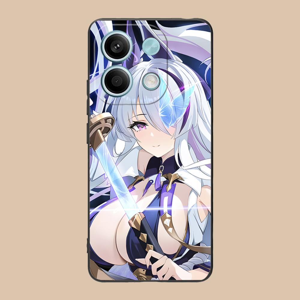 Azur Lane Unzen Matte TPU Handyhülle für POCO M7 M6 M5 M4 M3 X7 X6 X5 X4 X3 Pro GT 5G Bunte Druckabdeckung