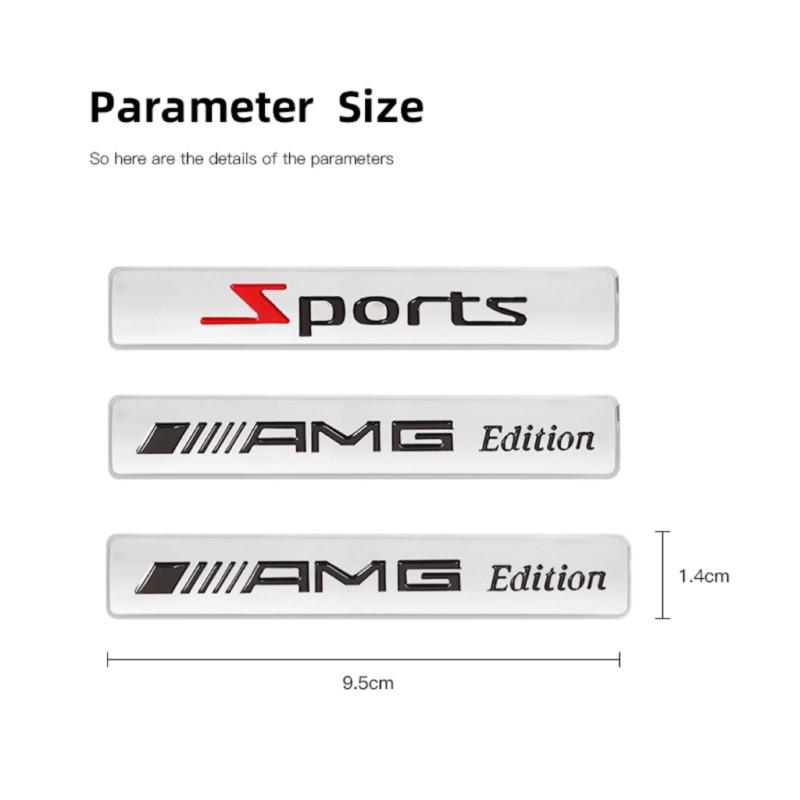 3D Metal Car Logo Badge Fender Trunk Emblem Accessories For Mercedes Benz AMG W206 W204 W205 W212 W213 W221 W222 W223 W251