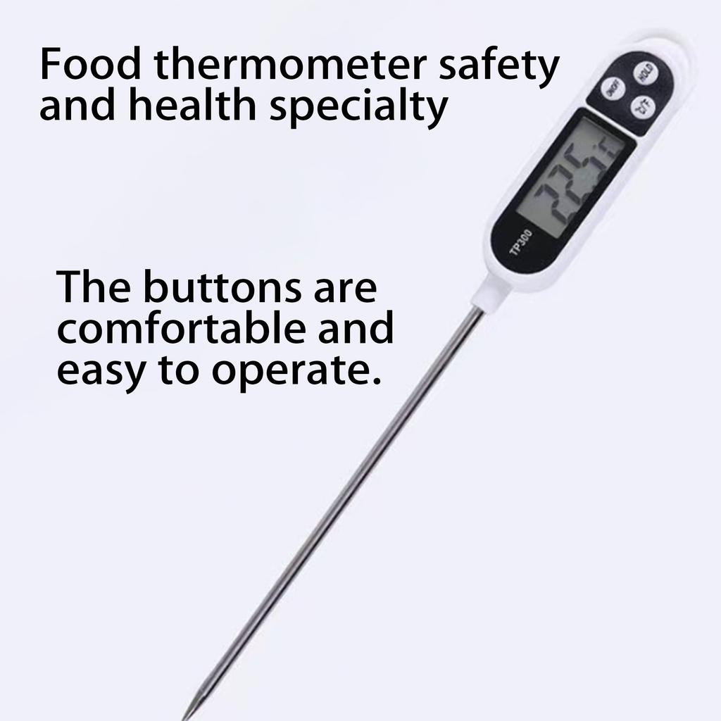 1pc/3pcs/5pcs, professional cooking food thermometer, digital thermometer, stainless steel probe, used for meat, barbecue, etc.