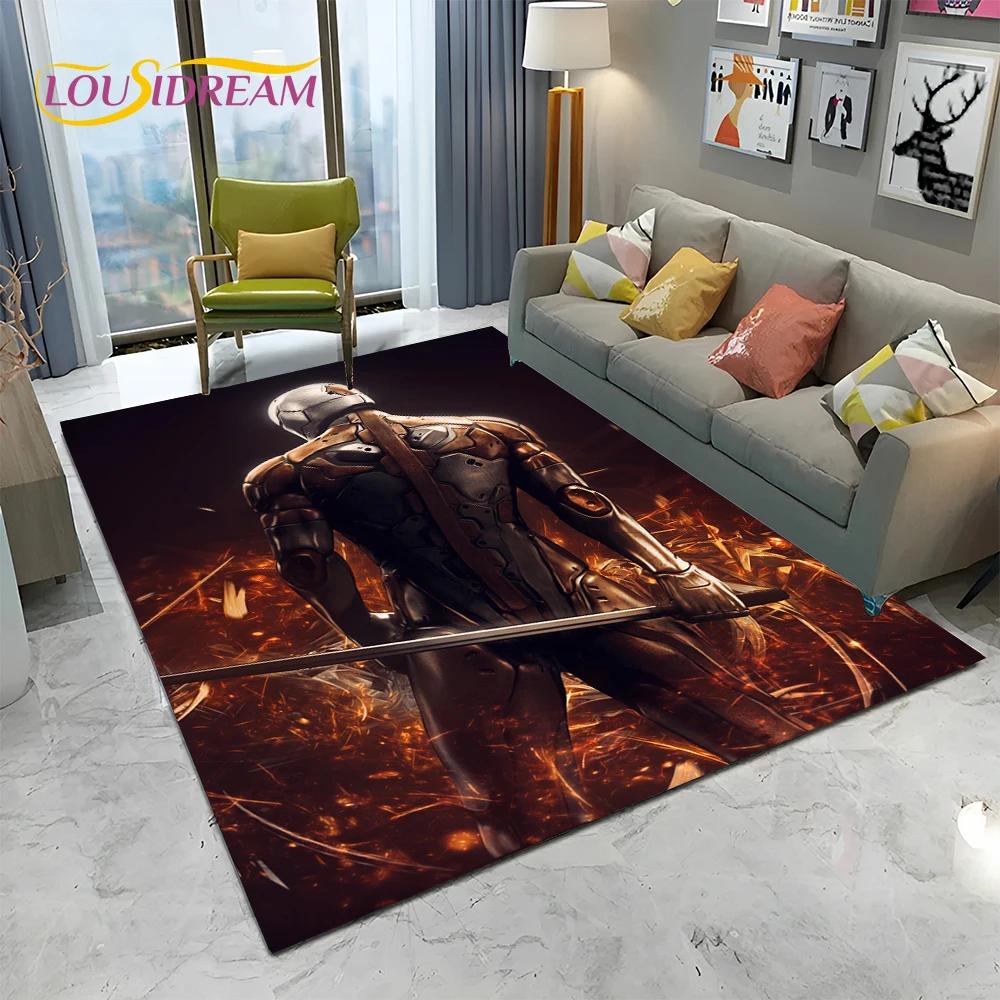 3D Game Metal Gear Solid Cartoon HD Carpet Rug for Home Living Room Bedroom Sofa Doormat Decor,kids Area Rug Non-slip Floor Mat