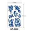 Herbal Tattoo Stickers, Juice Tattoo Stickers, Semi-Permanent English Letter Tattoo Stickers Tattoo