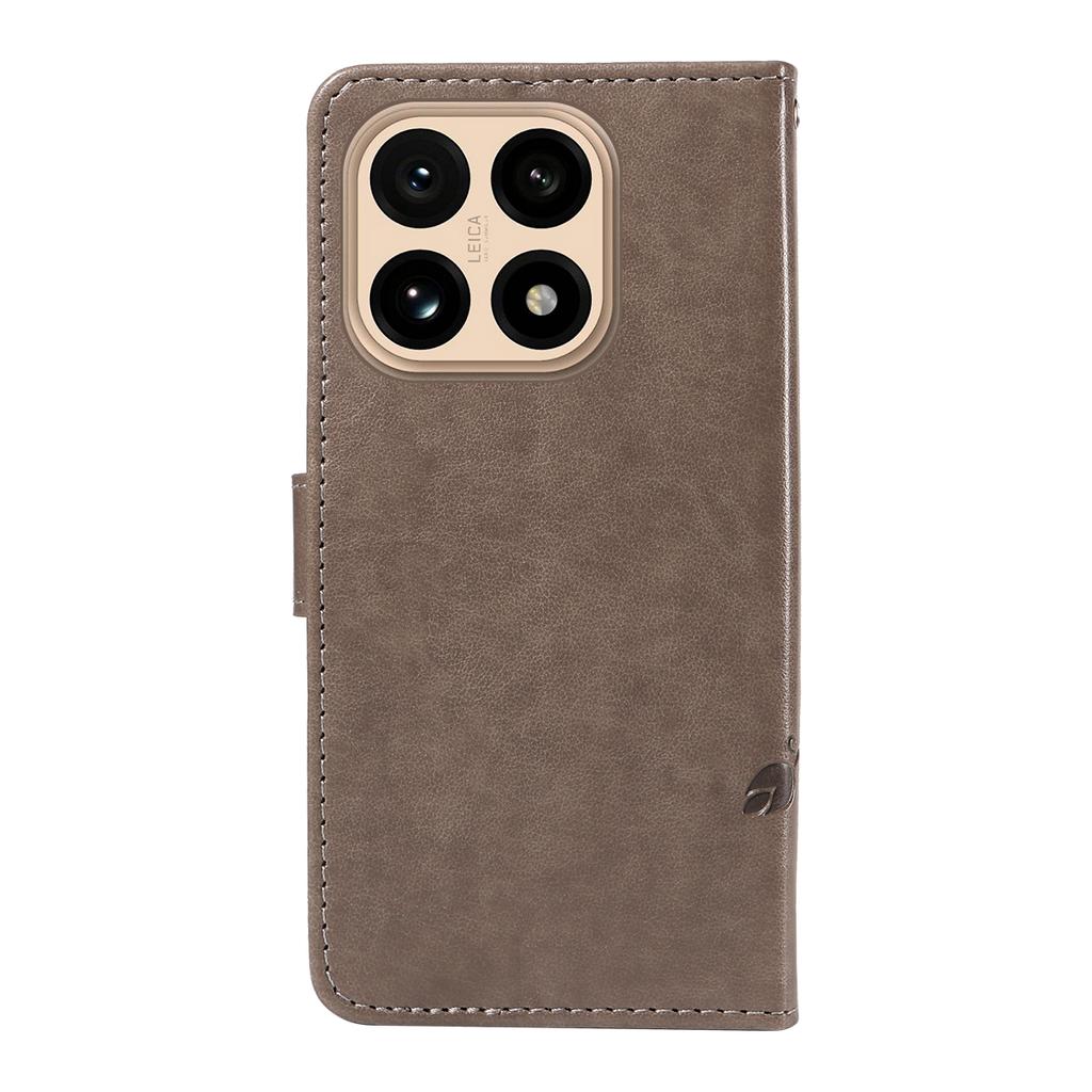 For Honor 400 5G (Global) Stand Case Leaf Shape Magnetic Clasp Leather Phone Cover with Hand Strap