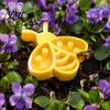 Eco Friendly Yard Accessories Insect Water Feeder, Bee Dish, Garden Pollinator Drinking Bowl, Safe Points or Ladybug Shape Cup for Bees Butterflies
