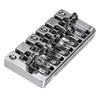 Bass Bridge Flip Top Micro Adjustable 5 String Bass Bridge Replacement for Practice Performance Silver