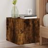 VidaXL Wall-Mounted TV Cabinet with LED Lights, Hanging Television Cabinet with Storage, Floating TV Stand, Modern, 837226