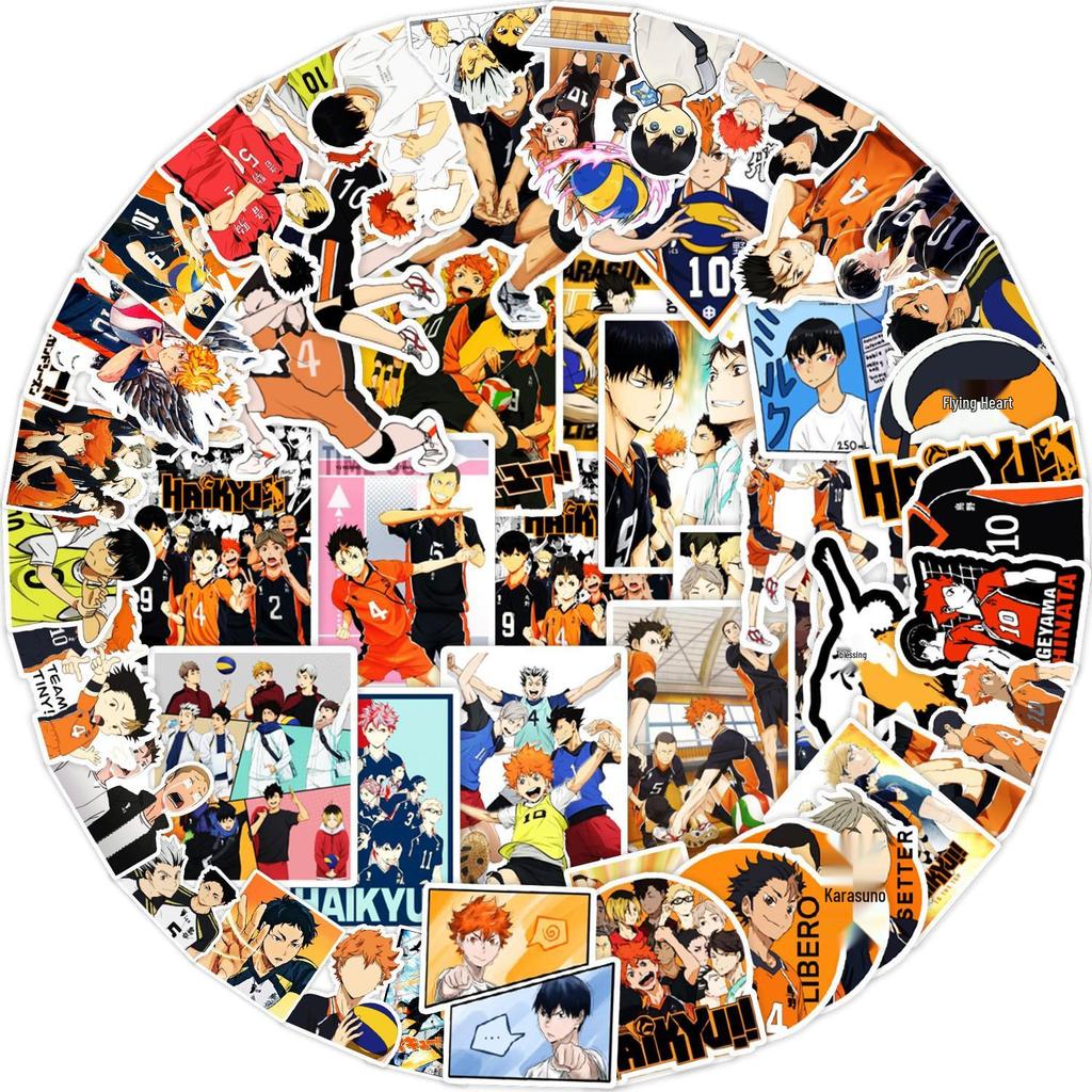 Dragon Ball & One Piece Waterproof Graffiti Stickers - 50/100 Pack for Phone, Fridge, Luggage, Notebook & Journal Decoration