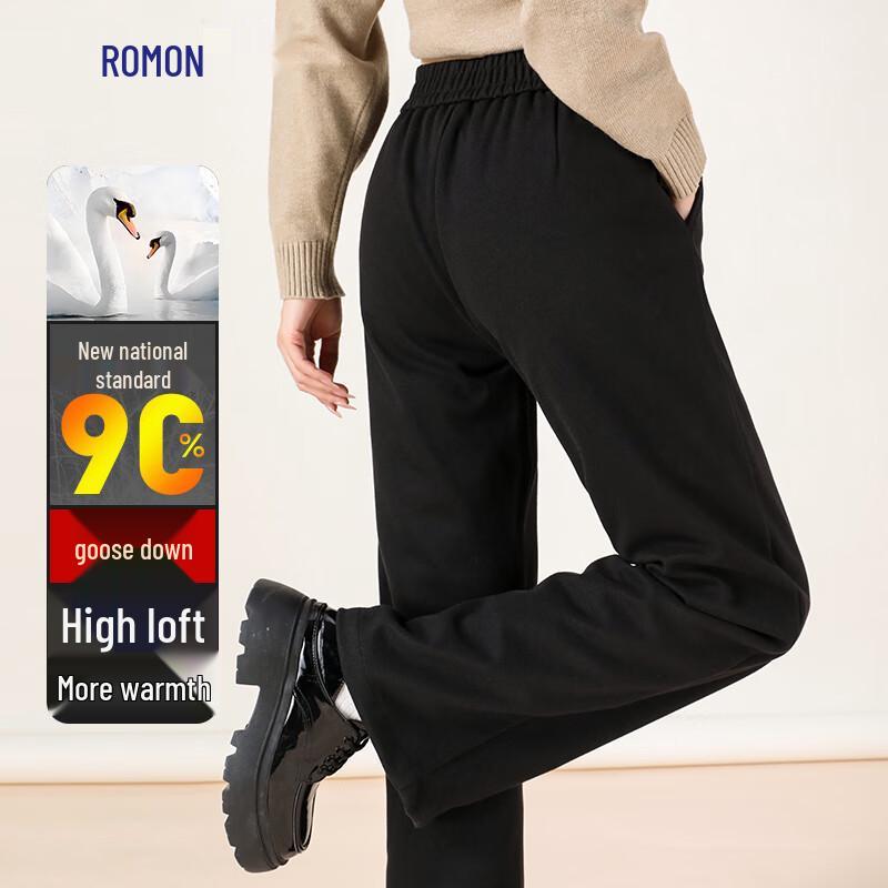 Luomeng Women's 90% Goose Down Warm Trousers