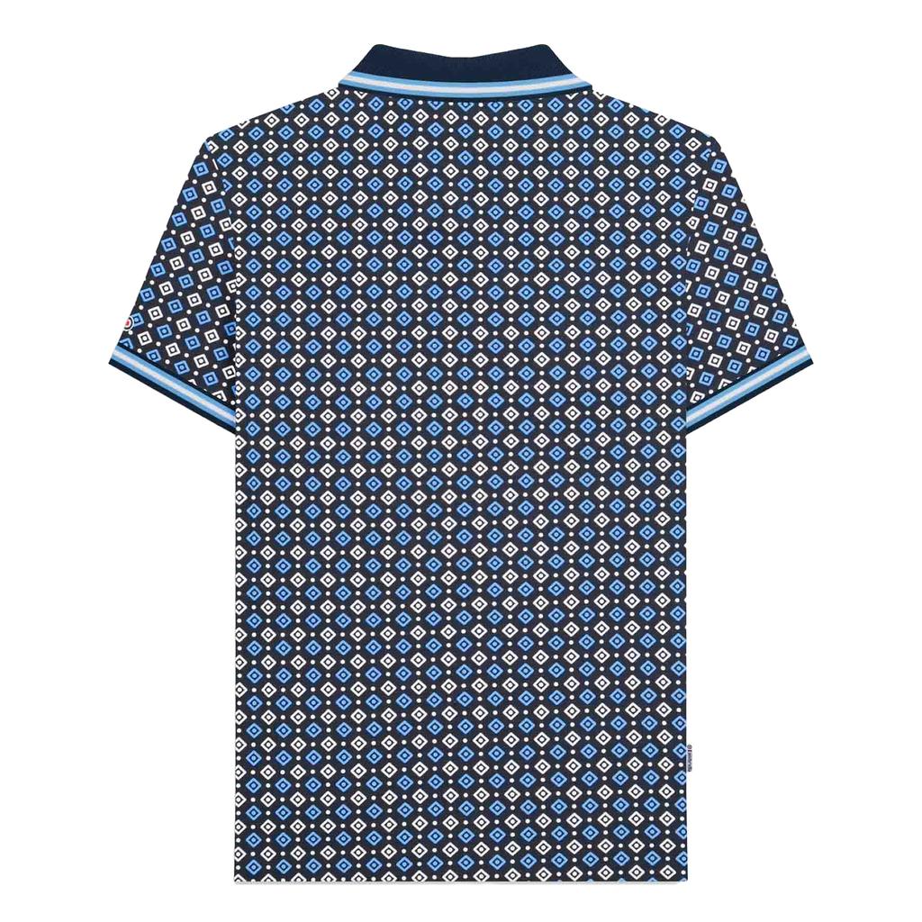LAMBRETTA Mens SS25 Geometric Polo Shirt