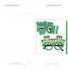Plastic Stylish Green Glasses With Shamrock And Hat For St Patricks Festivities Day