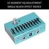 10-Band EQ Gitarren-Effektpedal Tragbares EQ-Gerät Gitarreneffekte Gitarren-Soundzubehör Geeignet für Musikbegeisterte