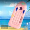 Kids Inflatable Surfboard, Thickened Dual Airbag Swim Float, Transparent Window Yellow ABC