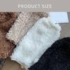 Women Vintage Warm Curly Furry Solid Color Leg Warmers Leg Covers Aesthetic Fuzzy Plush Boot Cuffs Socks for Winter Days