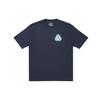 Palace Bio Hazard Triangle Back Triple Ring Logo T-Shirt Unisex Tops Navy P20TS151