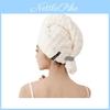 Drying Hair Cap With Super Absorbent Coral Fleece For Home Use