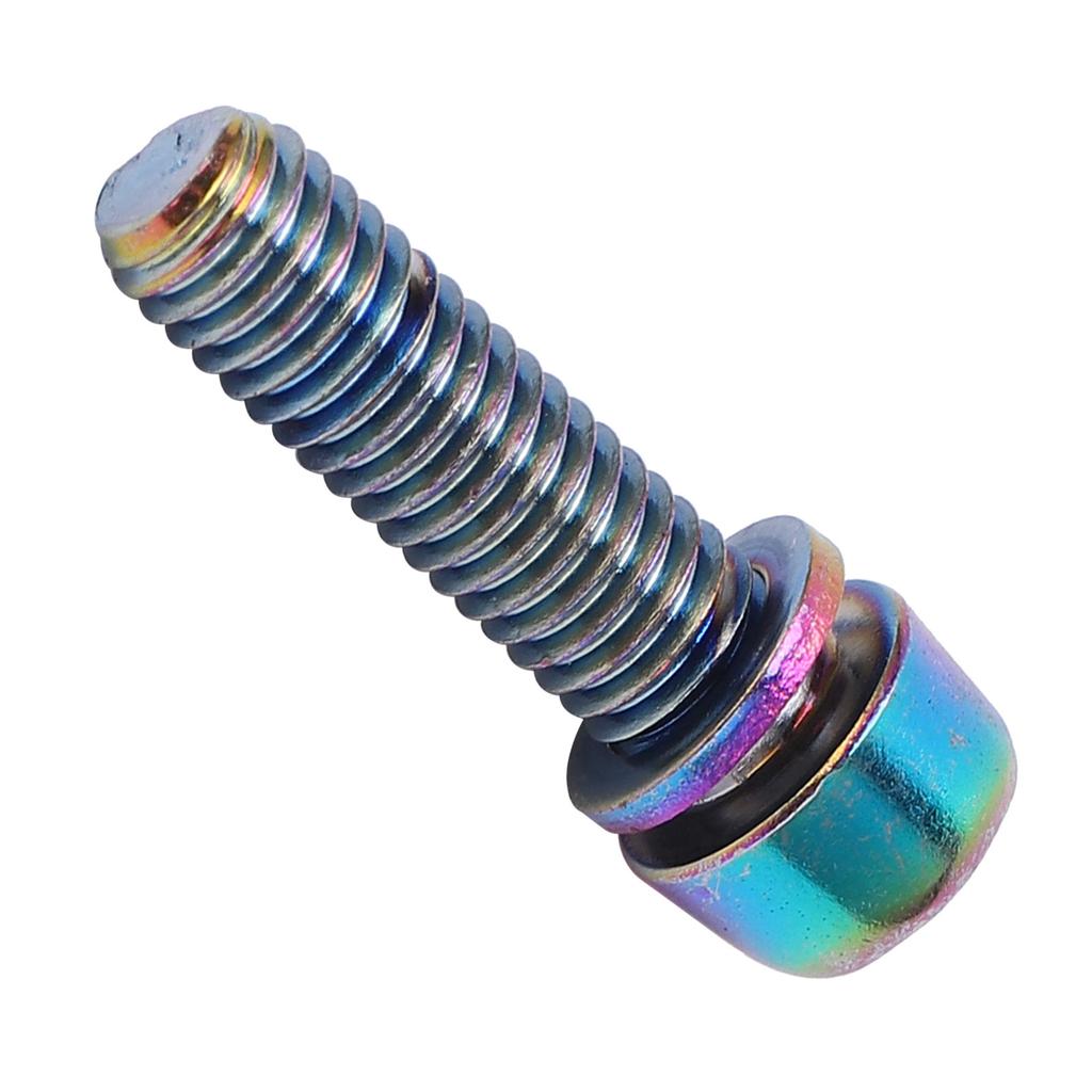 6Pcs/Set Stem Bolts M5x18mm Bicycle Handlebar Stem Screw With Washer MTB Road Bike Stem Riser Screw