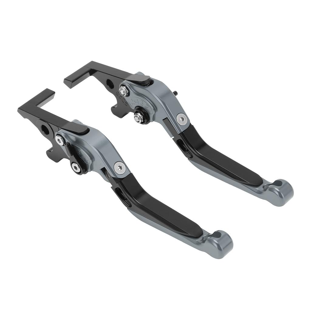 Pair Motorcycle Brake Clutch Levers Extendable Replacement for YAMAHA XMAX 250 XMAX300 XMAX400Gray