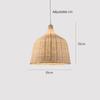 Bamboo Weaving Wicker Rattan Shade Pendant Light Lamps Handmade Lampshade Home Decoration Rattan Pendant Light