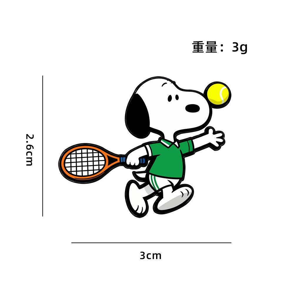 Cute cartoon Snoopy series metal badge set brooch creative animation children's gift accessories