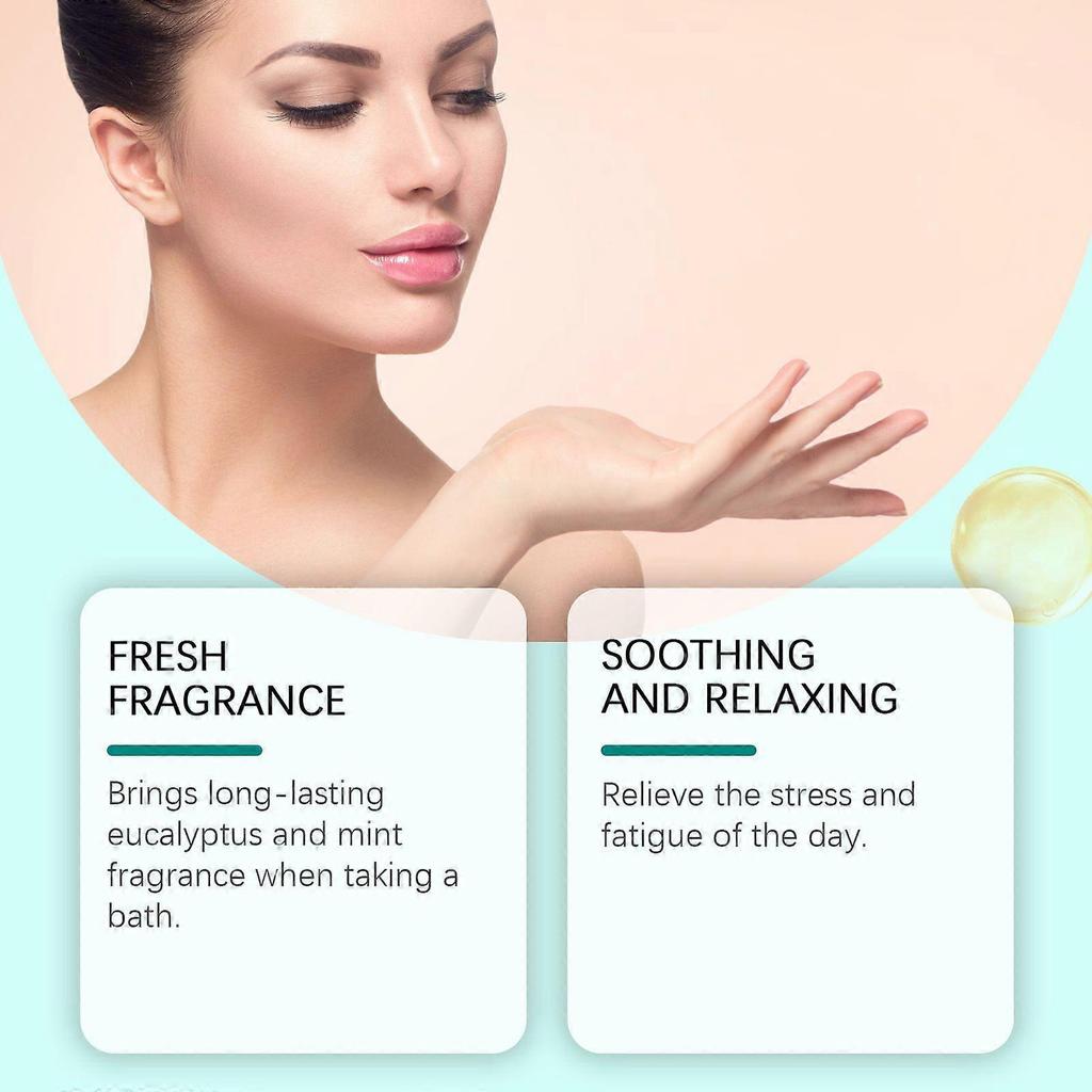 Oceaura Eucalyptus Mint Scented Bath Tablets Gently Cleanse The Skin, Leaving A Lingering Fragrance And Enhancing A Comfortable Bathing Aroma