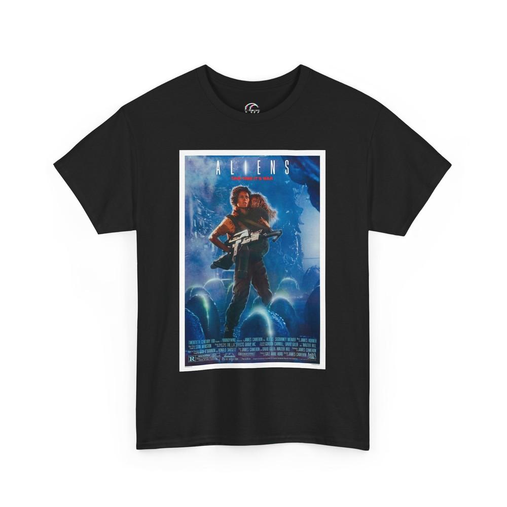 Aliens Movie Poster Retro T-Shirt For Men Women Unisex T-Shirt