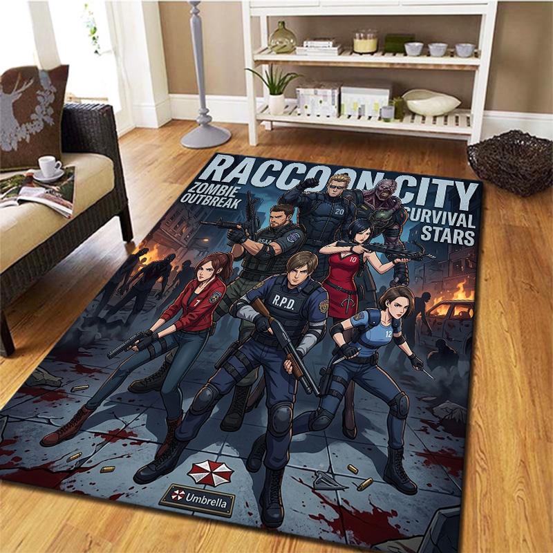 Resident Evil Carpet Rug For Living Room Bedroom Home Sofa Decoration Kids Play Nonslip Floor Mat