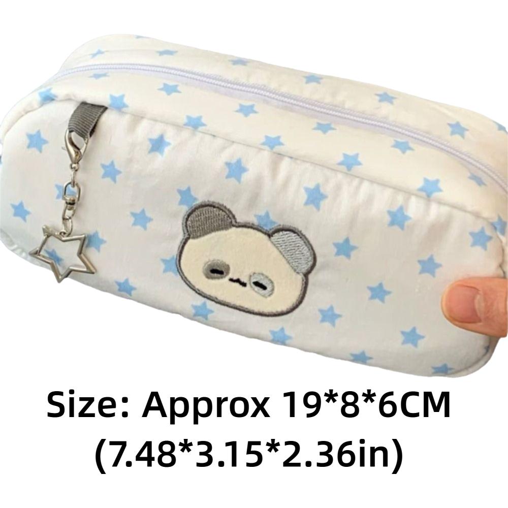 1 Piece Cute Stars Pencil Case Large Capacity Multifunctional Pencil Pouch Pen Box Stylish Practical for School Students Office
