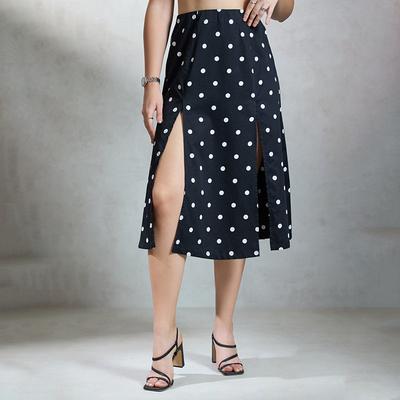 Virgio Damen Midi-Länge Fit and Flare Rock