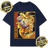 Dragon Ball Trendy Hot Items Cotton Mens TShirt Super Saiyan 3 Goku Golden Shenron Design Oversized Casual Unisex Streetwear