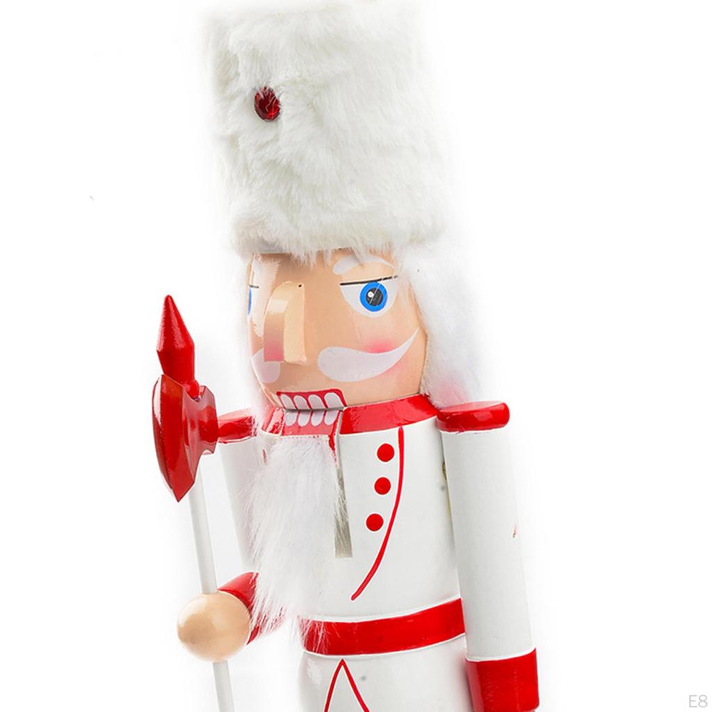 25cm Christmas Nutcracker Ornament Hand Painted Crafts Figures Wooden