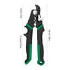 Industrial 7 Inch Cable Cutter Snips For 6mm Steel Wire High Carbon Blade Comfortable Nonslip Handle Ergonomic Design