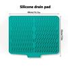 Wavy Pattern Silicone No-Drill Soap Dish & Drain Mat Rack