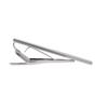 Authentic BLACK LABEL CRESTBRIDGE Crestbridge Check Tie Bar with Shopping Tie Bag, Clip, 51V-03-083 (Silver)
