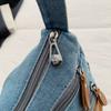 Denim Bag Women's Vintage Shoulder Bag Large Capacity Crossbody Bag