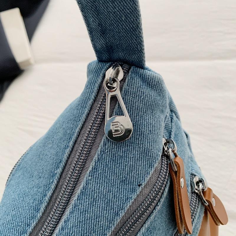 Denim Bag Women's Vintage Shoulder Bag Large Capacity Crossbody Bag