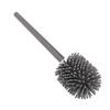 Toilet Brush with Storage Holder Wall Mounted Aluminum Alloy Long Handle Toilet Scrubber for Home