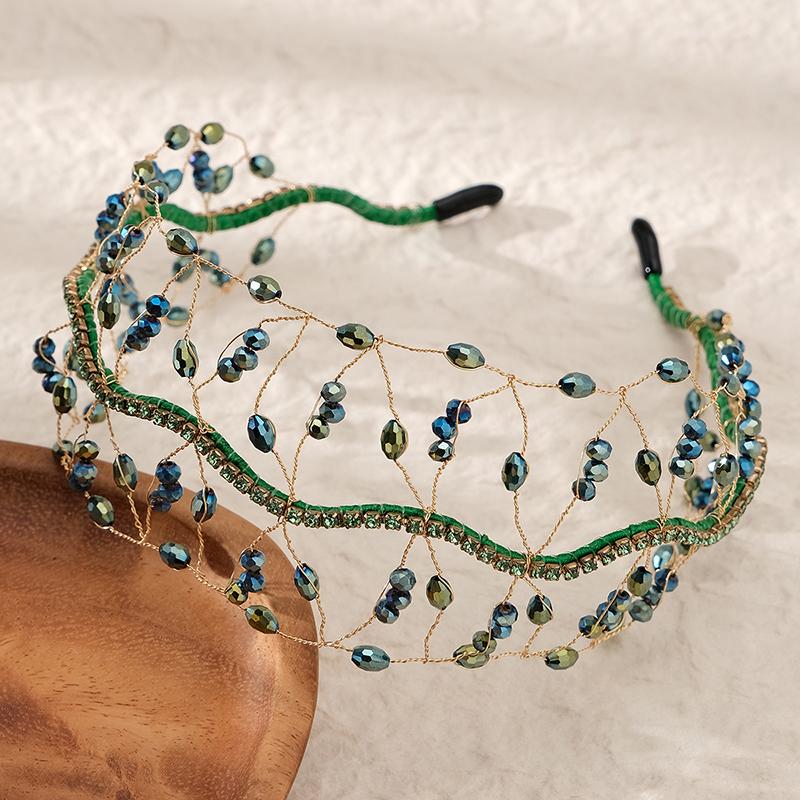 

Женские роскошные хрустальные бусины свадебные повязки на голову роскошные королевские короны тиары коронованные головные уборы жемчужные свадебные аксессуары для волос