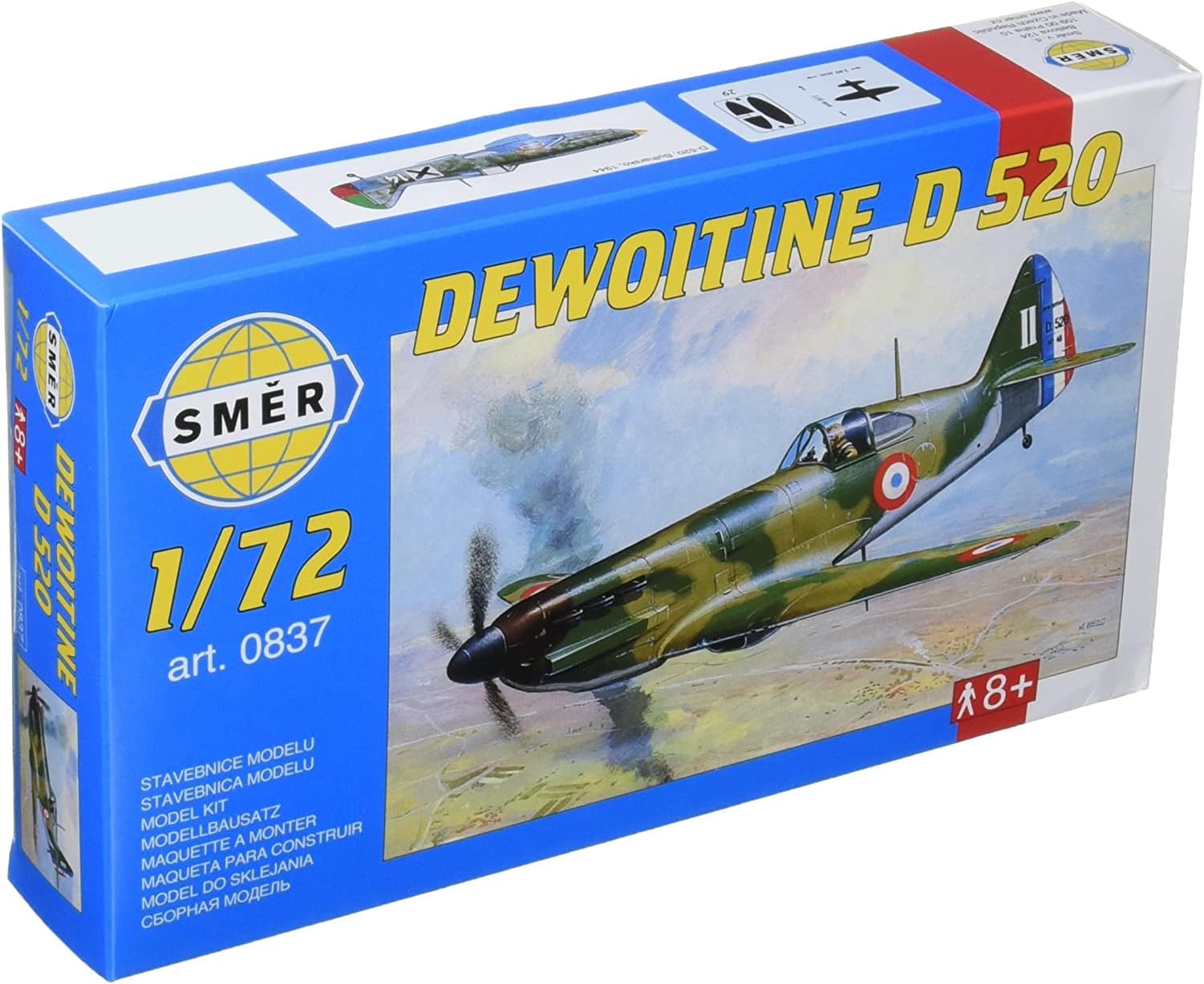 

Semer French Deboitin Fighter Plastic Model SME72837 1/72 D.520