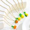 Color Dopamine Fruit Series Pendant Necklace Summer Niche Simple Versatile Do Not Fade