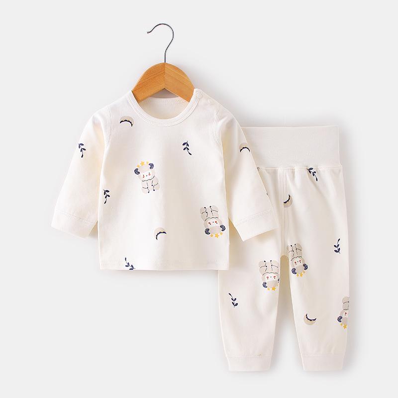 

Children s Cotton Underwear Set: Wireless, High-Waisted Tummy Protection Pants, Toddler Autumn/Winter Two-Piece Base Layer. 66