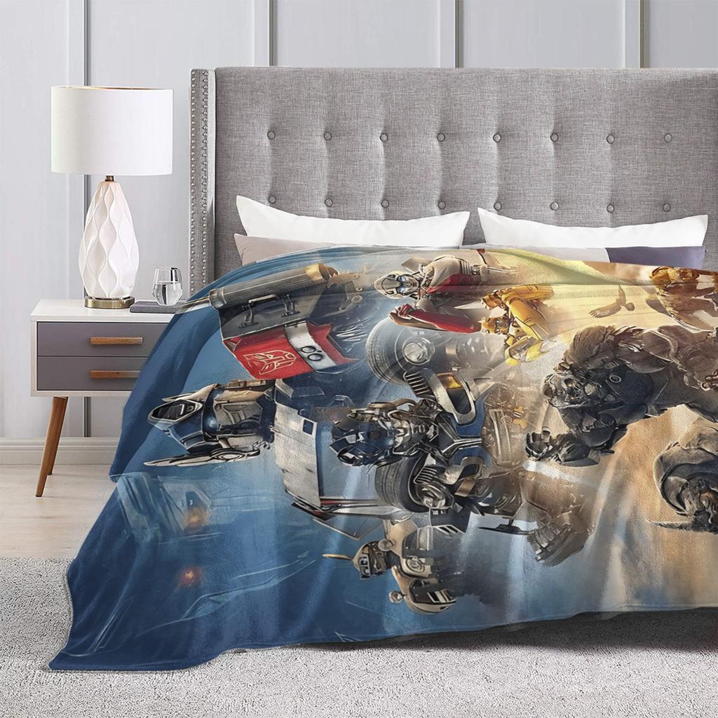 T-Transformers New Generation Soft Warm Blanket  Boy Girl Plush Throw Blanket Graphic Couch Bed Flannel Bedspread Sofa Bed Cover