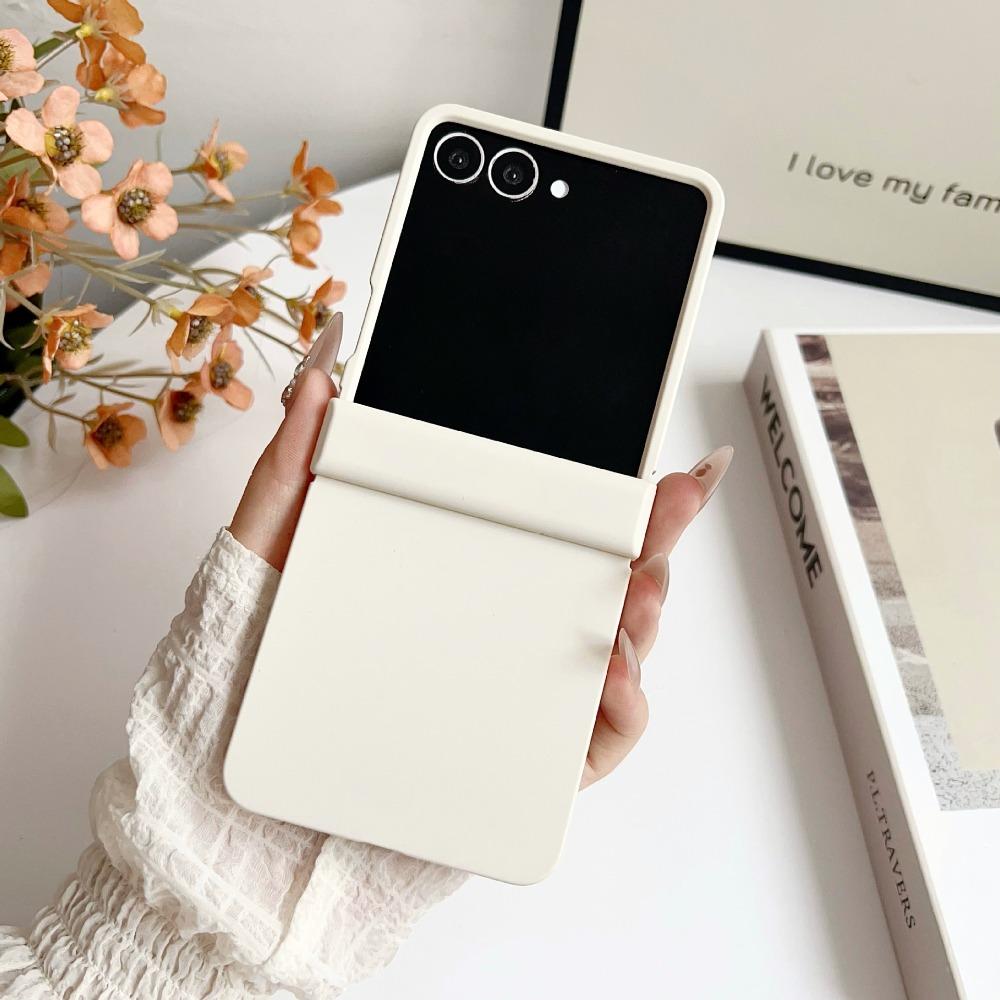 Z Flip7 FE Dopamine Candy Color Matte Phone Case for Samsung Galaxy Z Flip 7 6 5 Flip 4 3 5G Hinge Protective Hard Back Cover