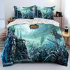 World of Warcraft,WOW ,Game Gamer Comforter Bedding Set,Duvet Cover Bed Set Quilt Cover Pillowcase,king Queen Size Bedding Set