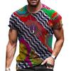 Africká grafická trička Barevné abstraktní umění 3D potisk Pánské Dámské tričko Dovolená Streetwear Harajuku Dětské Topy Trička Oblečení