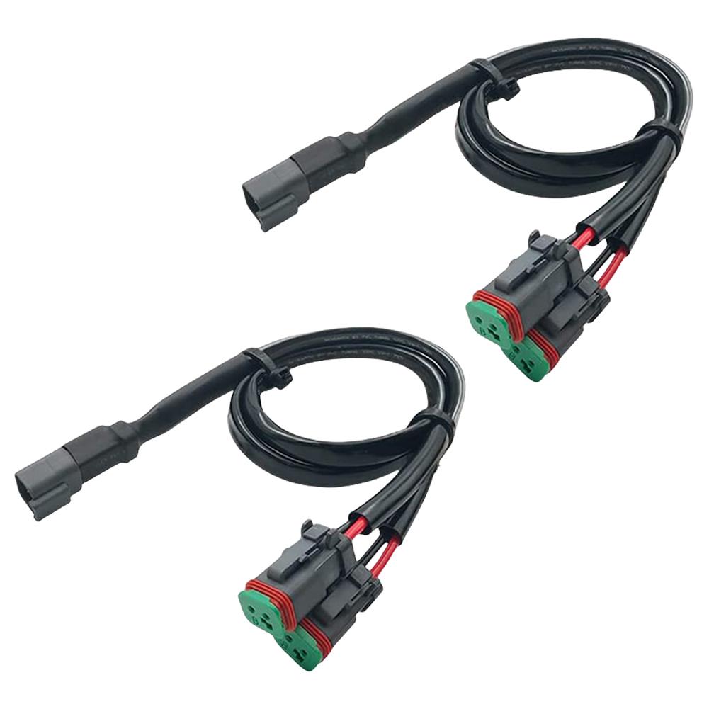 

2Pcs Y Shape For Deutsch DT DTP Adapter Connector Splitter IP68 Waterproof Male To Female Headlight Splitter for Car Headlights