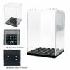 Clear Acrylic Minifigures Display Case Stackable Design Large Capacity Building Block Display Movable Steps Transparent Showcase
