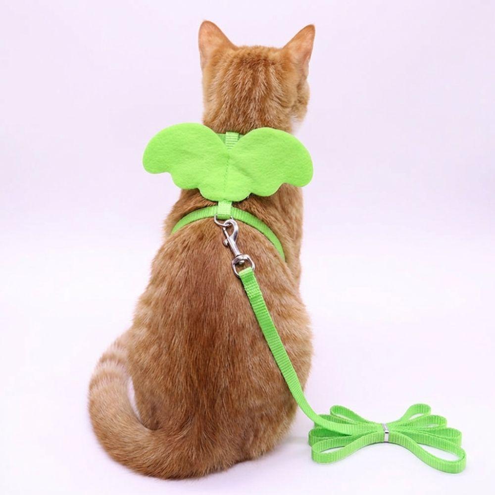 120CM Puppy Leash Collar Green Pet Harness Cute Dog Cat Leashes  For Pet Outdoor Walking