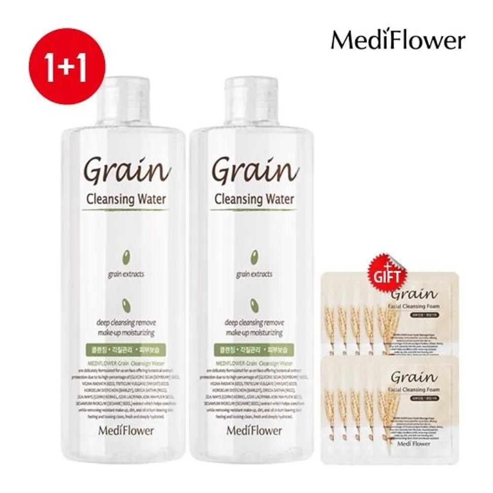 

Large Size Grain Facial Cleansing Water 500ml x 2 + 10 Pouches