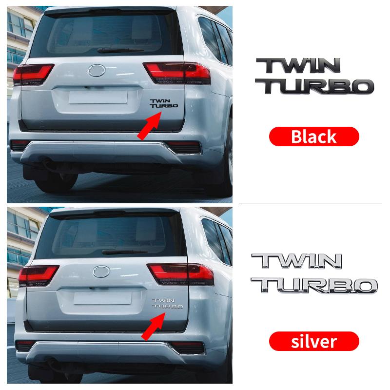 For 2025 Toyota Land Cruiser 300 Exterior Car Decoration Accessories LC300 Twin Turbo vxr Letter Sticker Tailgate emblem Tuning YU6