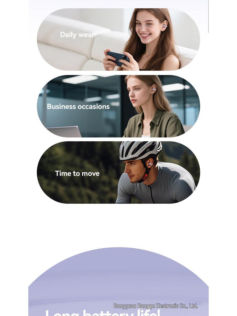 GL8 High-End Air Conduction Sport Bluetooth Earphones - Open Design