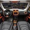 For Jeep Renegade 15 16 17 Glossy Orange Emergency Light Switch Panel Trim 1pcs